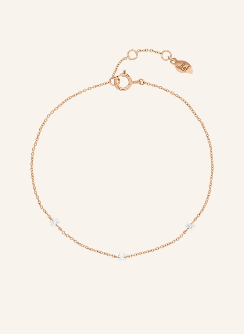 Leaf Armband Pure Triple Aus 18 Karat Roségold Mit Diamanten rosegold von Leaf