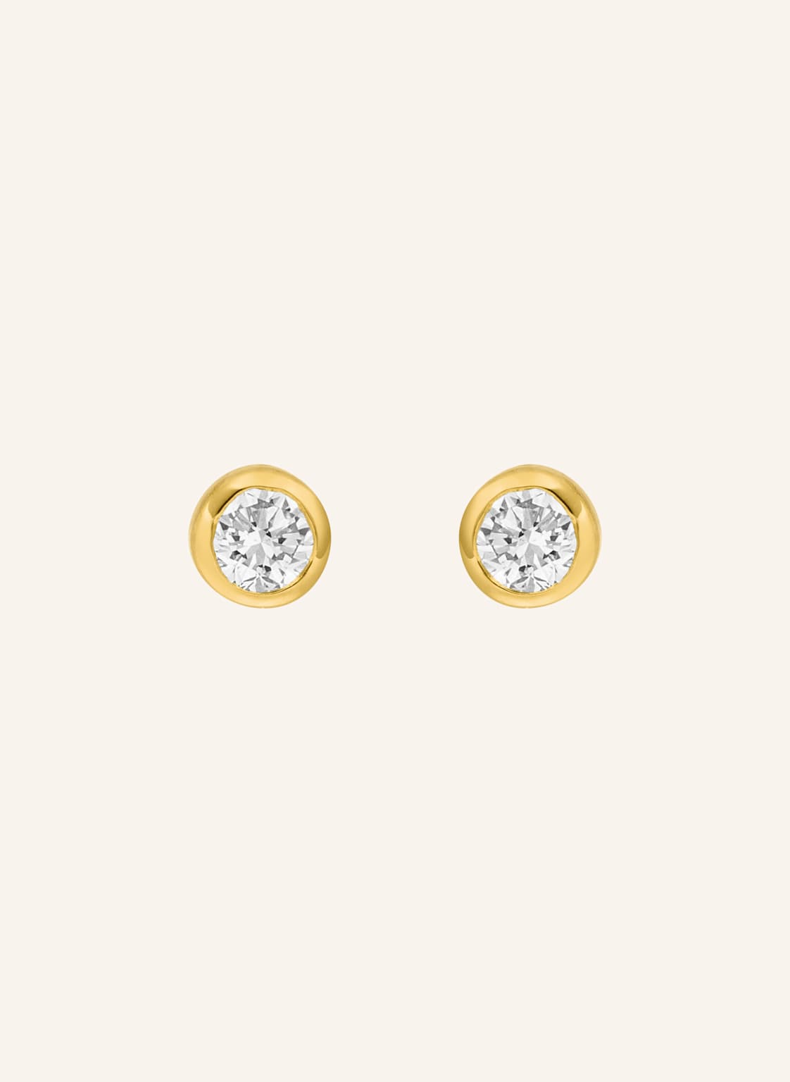 Leaf Ohrstecker My First Diamond 18 Karat Gelbgold Mit Diamanten gold von Leaf