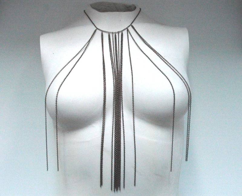 Lange Baumeln Halskette Multi Strang Kette von LeafLee