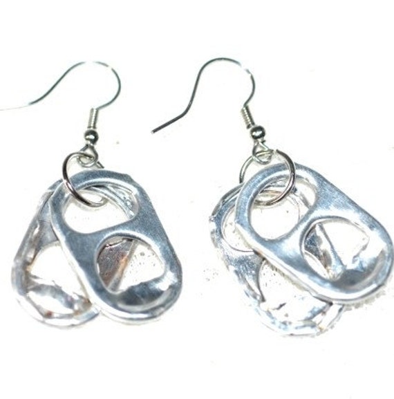 Soda Tab Silber Ohrringe von LeafLee