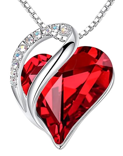 Leafael Birthstone Halskette für Damen | Halskette für Frauen mit heilenden Kristallen | Allergiefreie Anhänger Halskette mit Geschenkbox inklusive| Granat Rubin Rot für Januar und Juli Leafael Birthstone Halskette für Damen | Halskette für Frauen mit heilenden Kristallen | Allergiefreie Anhänger Halskette mit Geschenkbox inklusive| Granat Rubin Rot für Januar und Juli von Leafael