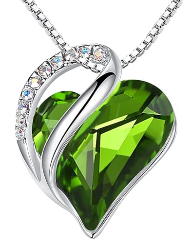 Leafael Birthstone Halskette für Damen | Halskette für Frauen mit heilenden Kristallen | Allergiefreie Anhänger Halskette mit Geschenkbox inklusive| Peridotgrün für August Leafael Birthstone Halskette für Damen | Halskette für Frauen mit heilenden Kristallen | Allergiefreie Anhänger Halskette mit Geschenkbox inklusive| Peridotgrün für August von Leafael