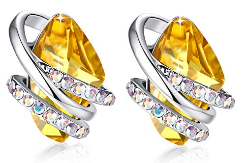 Leafael Wunschstein Kristall Ohrstecker, Geburtsstein Ohrringe damen mit Heilkristallen, Ohrringe Rosegold oder Silber-Ton, Allergie-freien Schmuck für Frauen mit Geschenkbox Leafael Wunschstein Kristall Ohrstecker, Geburtsstein Ohrringe damen mit Heilkristallen, Ohrringe Rosegold oder Silber-Ton, Allergie-freien Schmuck für Frauen mit Geschenkbox von Leafael