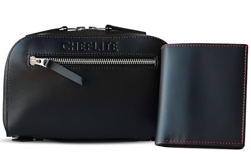 Leder-Clutch-Geldbörse für Herren, Leder-Handtasche, Herren-Clutch-Handtasche, Schwarz Leder-Clutch-Geldbörse für Herren, Leder-Handtasche, Herren-Clutch-Handtasche, Schwarz von Leaflite