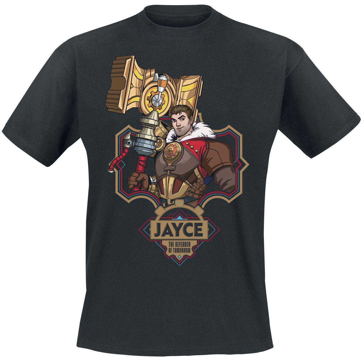 Arcane: League Of Legends - Gaming T-Shirt - Jayce - S bis XL - für Männer - Größe S - schwarz  - EMP exklusives Merchandise! von League Of Legends