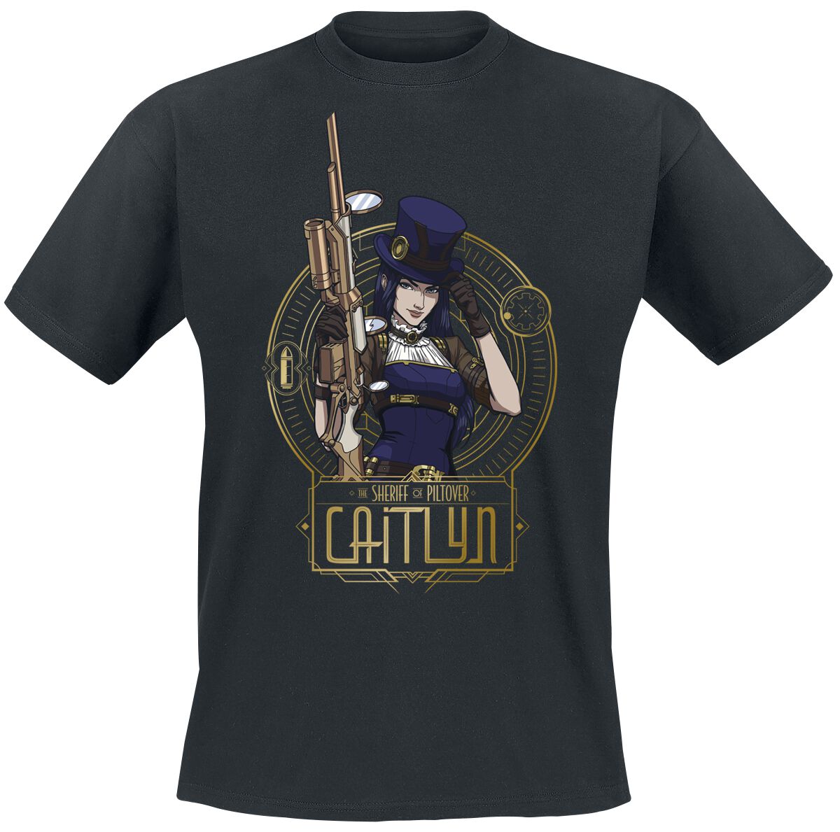 League Of Legends Caitlyn T-Shirt schwarz in XXL von League Of Legends