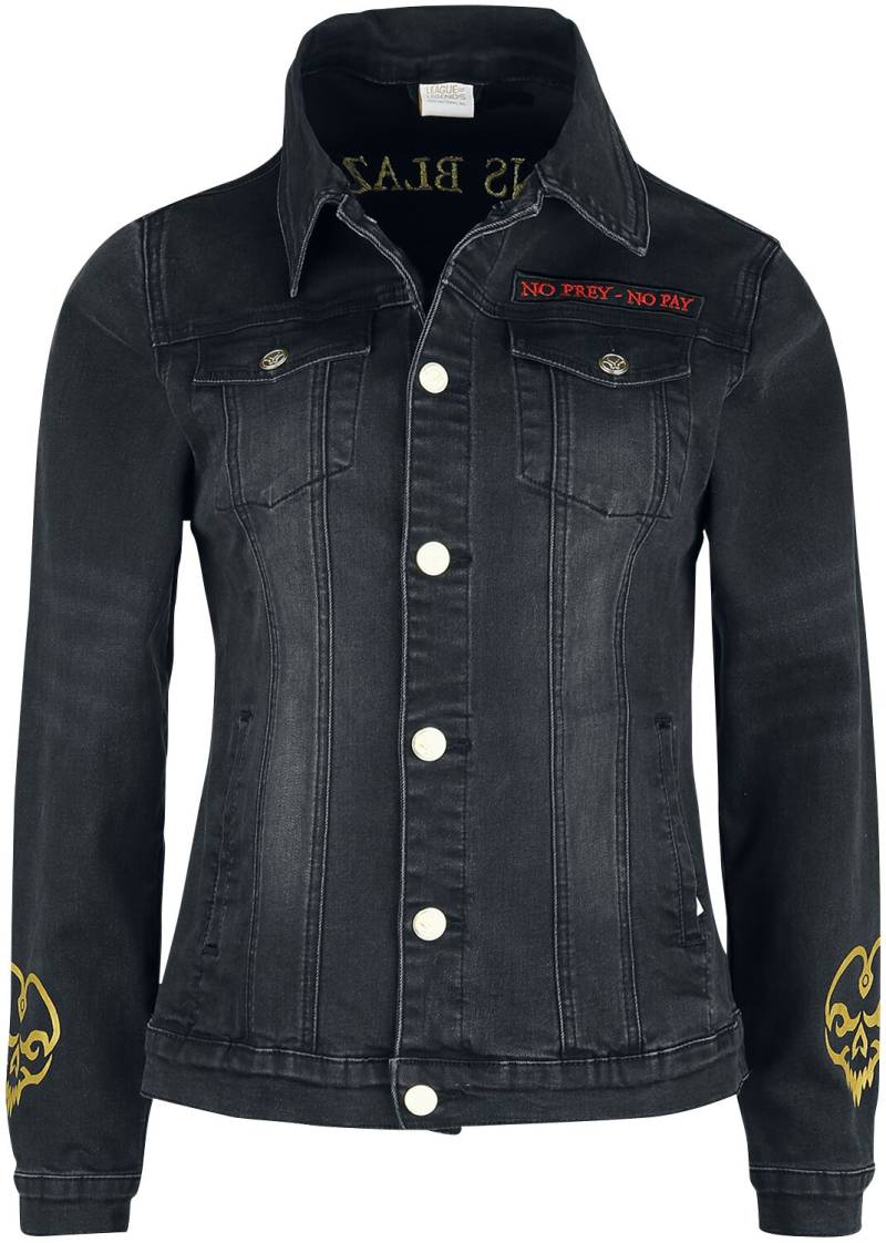 League Of Legends - Gaming Jeansjacke - Miss Fortune - No Prey No Pay - S bis XL - für Damen - Größe M - schwarz  - EMP exklusives Merchandise! von League Of Legends