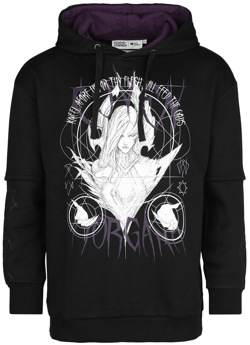 League Of Legends - Gaming Kapuzenpullover - Coven - Morgana - S bis XXL - für Männer - Größe L - schwarz  - EMP exklusives Merchandise! von League Of Legends