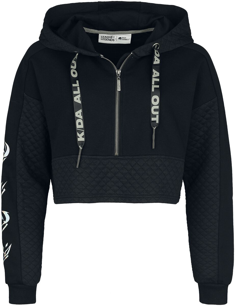 League Of Legends - Gaming Kapuzenpullover - K/DA - M bis XXL - für Damen - Größe L - schwarz  - EMP exklusives Merchandise! von League Of Legends