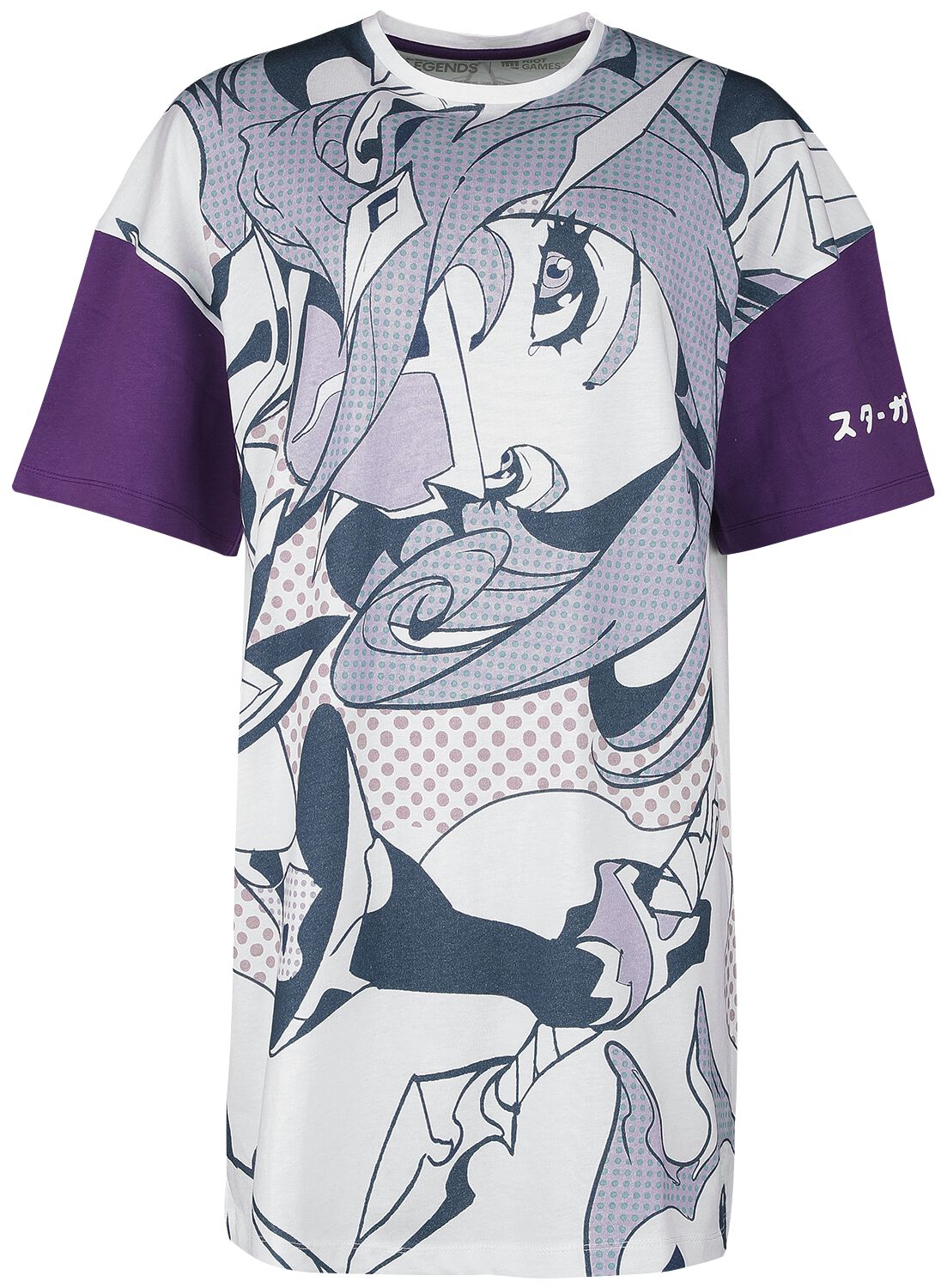 League Of Legends - Gaming Kurzes Kleid - Star Guardian - Akali - S bis XXL - für Damen - Größe M - weiß/lila  - EMP exklusives Merchandise! von League Of Legends