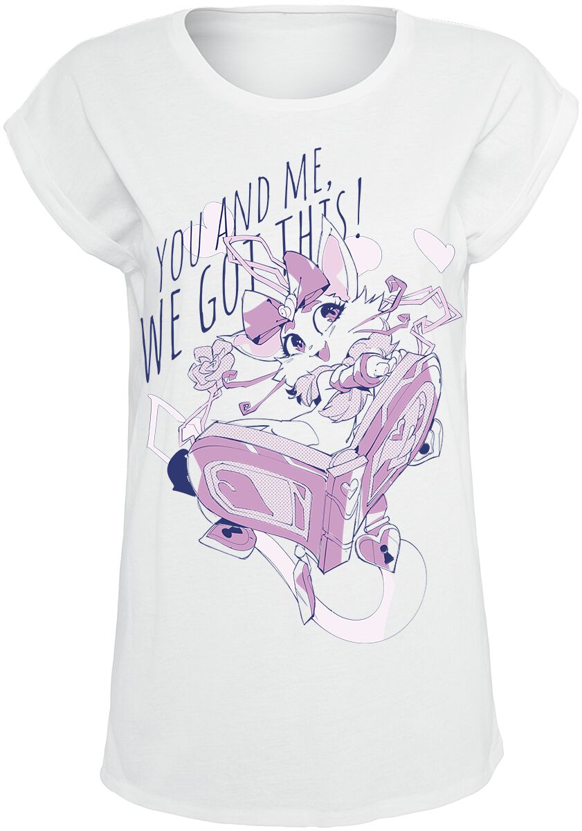 League Of Legends - Gaming T-Shirt - Heartseeker Yuumi - Valentines Day 2024 - S bis XXL - für Damen - Größe S - weiß  - EMP exklusives Merchandise! von League Of Legends