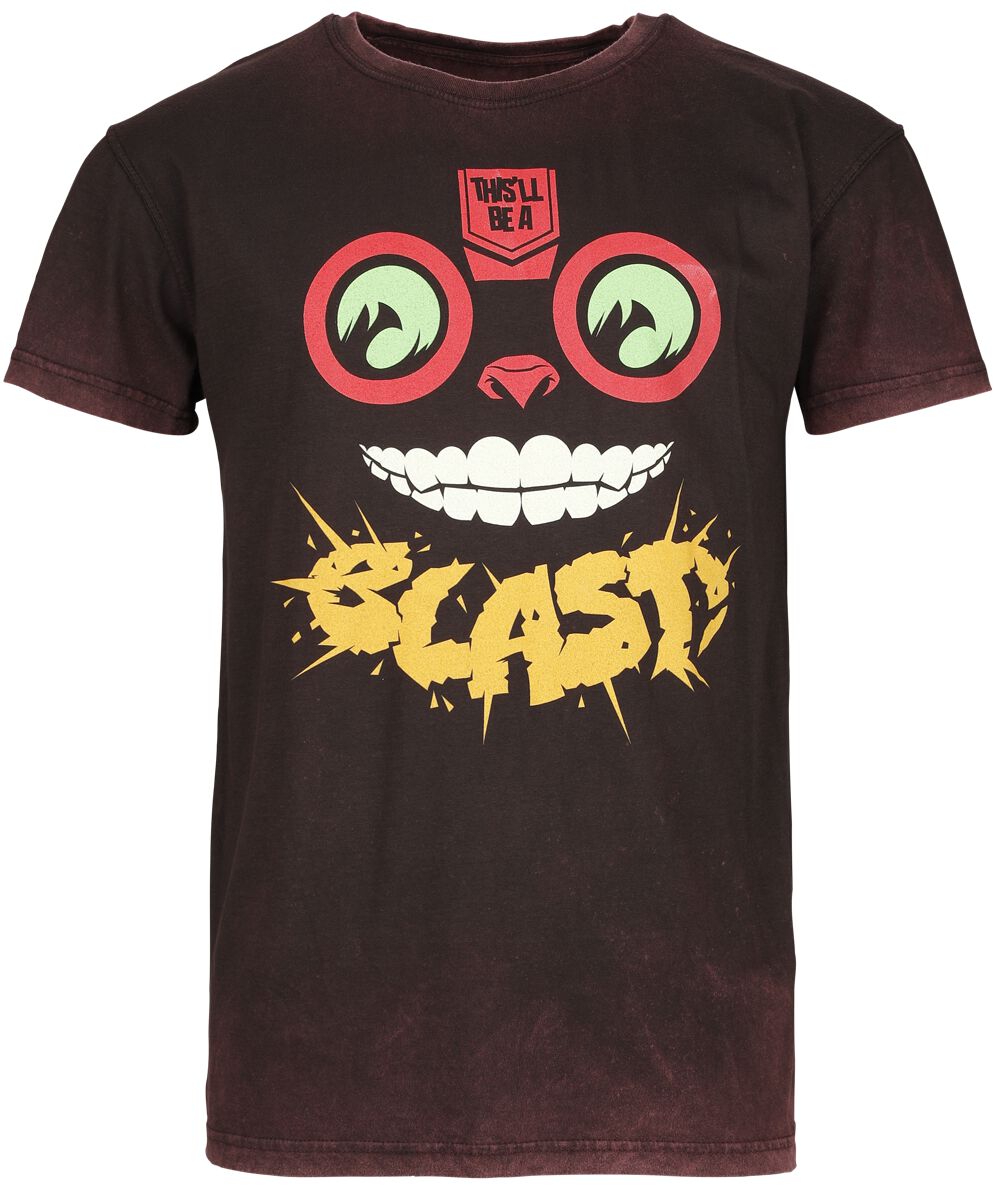 League Of Legends Ziggs - Blast T-Shirt dunkelrot in L von League Of Legends