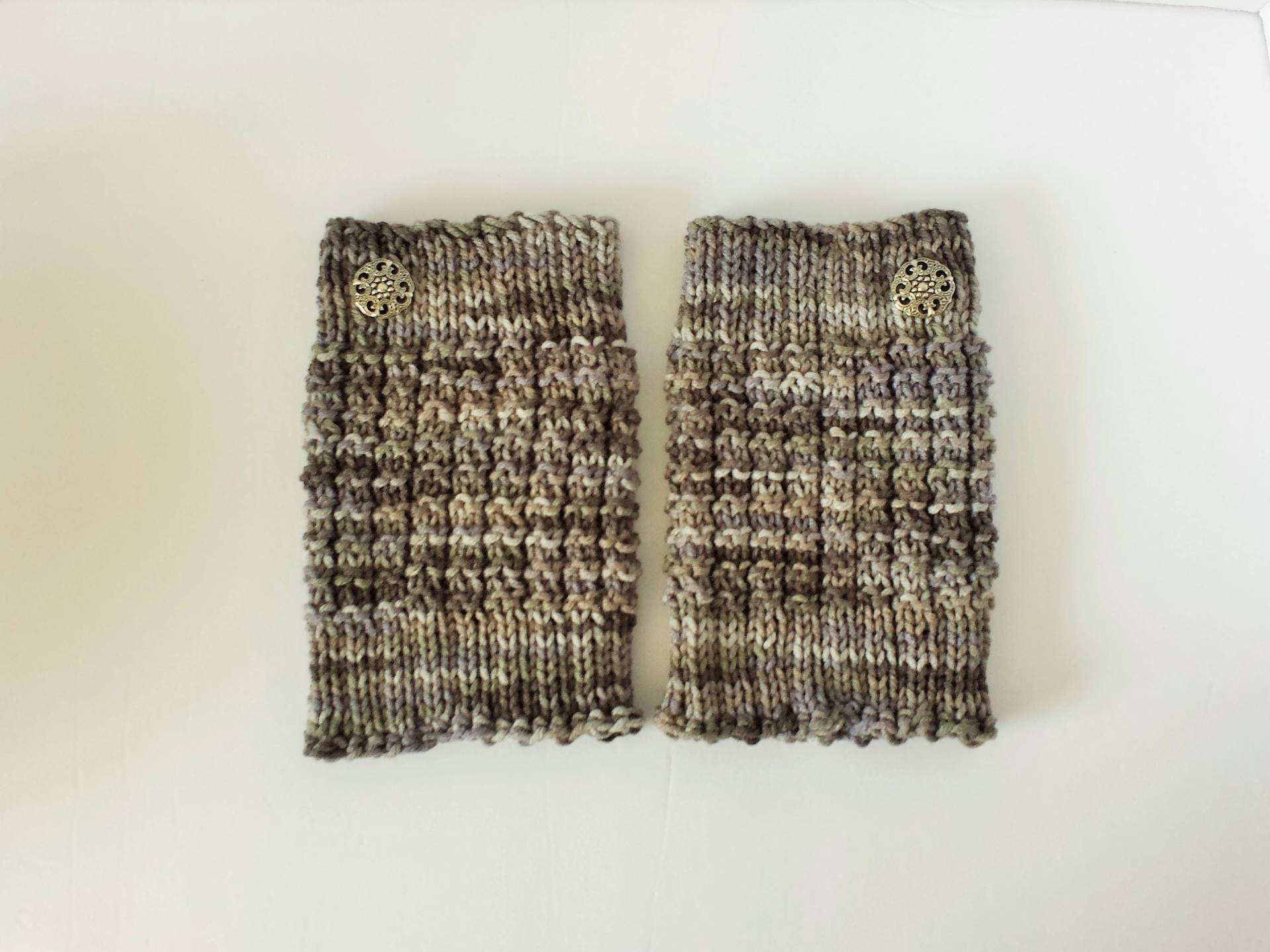 Graue Ombre Boot Manschetten - Erwachsene Größe Groß von LeapingLucyKnits