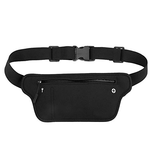 Leapiture Outdoor Neopren Sport läuft in Enger sitzender Taillenbeutel Leichtes Multifunktional Pack Store Telefon Brieftasche für Männer Frauen Sport schwarz (Schwarz) von Leapiture