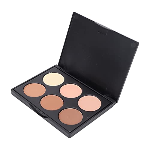 Schaltlidschattenpalette 6 Farben Matte Lidschatten Make -up Palette Gesichtskosmetik mit Pinsel und Tasche langlebig für Frauen von Leapiture