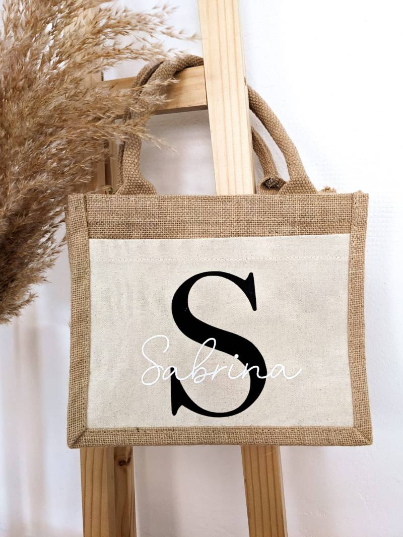 Jutetasche | Geschenketasche Personalisierte Initial Markttasche Shopper| Individuelle Geschenke Einkaufstasche Jutetasche | Geschenketasche Personalisierte Initial Markttasche Shopper| Individuelle Geschenke Einkaufstasche von LeapsofjoyDE