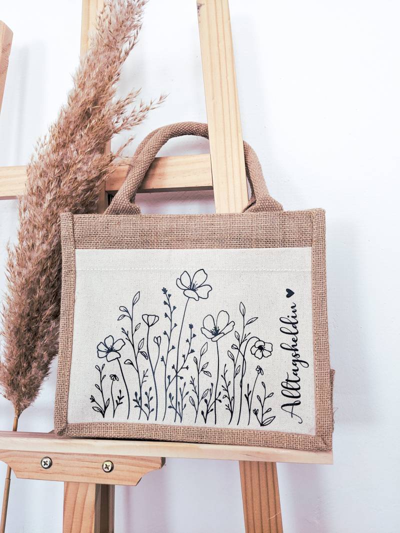 Jutetasche | Personalisierte Markttasche Shopper| Individuelle Geschenke Einkaufstasche von LeapsofjoyDE