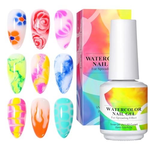 Blühender Gel-Nagellack, UV-Gel Nagellack | 15 ml Mädchen LED UV Gel Finish Finish – Verbreitungseffekte, leichter kompakter UV Nagellack für Reisen, Outdoor, Zuhause, von LearnLyrics