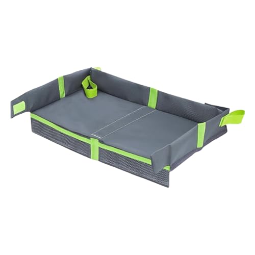 Faltbare Reiseschale für Kinder - tragbare Autositzschale, Snack und Spielorganisator | Faltbare Aktivitätsfach für Roadtrips, wasserdichte Tablettenhalter für Kinder, Backseat Entertainment Tably für von LearnLyrics