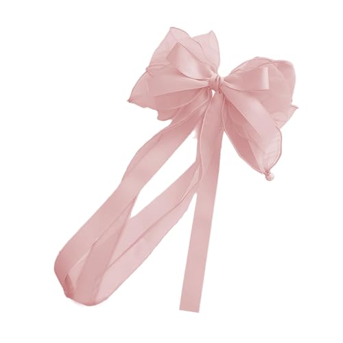 LearnLyrics Haarspangen mit Schleife, große Haarschleifen für Damen | Modische Haarspangen für Mädchen – Haarspangen mit Schleifen, lange Haaraccessoires von LearnLyrics
