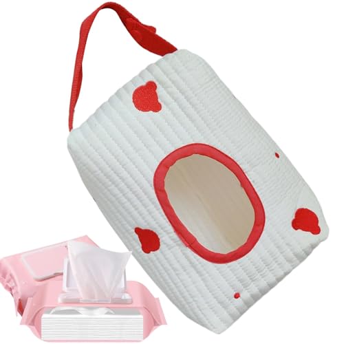 LearnLyrics Reiseetui für Baby-Tücher, tragbarer Feuchttuchspender, für Babys | Feuchttücherbehälter, Feuchttücherbeutel, Etui, rot, Se référer au descriptif, Siehe Beschreibung von LearnLyrics