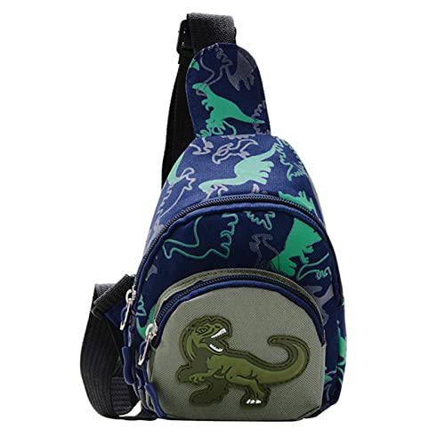 LearnLyrics Rucksack mit Schultergurt für und Mädchen, Dinosaurier-Umhängetasche, blau, Se référer au descriptif, Siehe Beschreibung von LearnLyrics