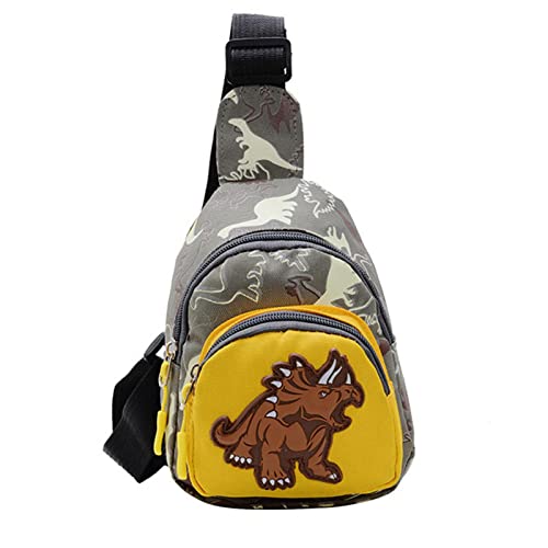 LearnLyrics Rucksack mit Schultergurt für und Mädchen, Dinosaurier-Umhängetasche, gelb, Se référer au descriptif, Siehe Beschreibung von LearnLyrics