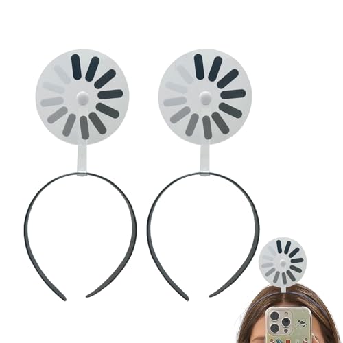 Lustiges Stirnband-Set – Aufladen von Haarspangen Symbolen, elegantes Kostümzubehör | Creative Hair Accessories Makeup Parade Look, tägliche Präsentation Festival Party Wear Po von LearnLyrics