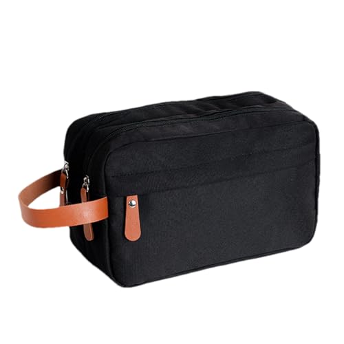 Reiseveranstalter Hülle - Herren -Toilettenbeutel, wasserfestes -Kit | Compactt -Pflegespeicherbeutel, Doppelschicht -Rasierkosmetikträger mit dauerhaftem Griff Design für tägliche Reise von LearnLyrics