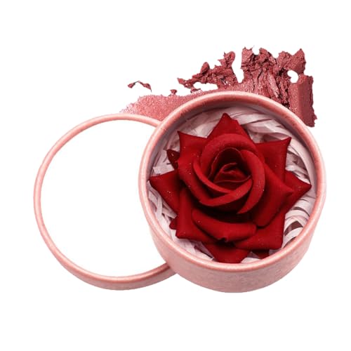 Rouge – strapazierfähiger Lidschatten – langanhaltender Lidschatten | 3D-Effekt, Rosenblütenblätter, fettfreie Textur für Gesicht und Wangen, Abend und Veranstaltungen von LearnLyrics