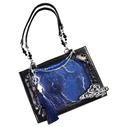 Tote Tasche für Frauen | Umhängetasche Streetwear Alltag – Ästhetische Umhängetasche für Shopping Streetwear Urlaub Date Täglich Gehen Freizeit, schwarz / blau, Se référer au descriptif Tote Tasche für Frauen | Umhängetasche Streetwear Alltag – Ästhetische Umhängetasche für Shopping Streetwear Urlaub Date Täglich Gehen Freizeit, schwarz / blau, Se référer au descriptif von LearnLyrics