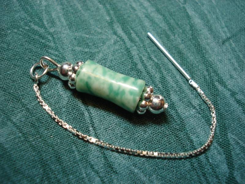 Baum-Achat Auf Threads - Einfädler Ohrstecker Sterling Oder Halskette Versandkostenfrei Us von LeasEarThreads