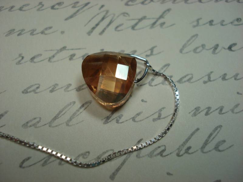 Gold Farbige, "Geldbörse Geformten" Glas Auf Sterlingsilber Ohrstecker Threads - Einfädler Oder Kette-Free Shipping, Usa von LeasEarThreads