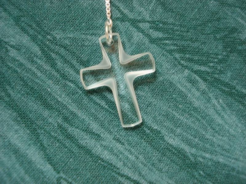 Klar, Swarovski Kreuze Auf Sterling Silber Ohrstecker Threads-Einfädler Oder Kette-Free Shipping, Usa von LeasEarThreads