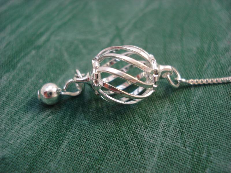 Silber Swirls Auf Sterling Threader Ohrringe Oder Halskette-Ohrfäden-Kostenloser Versand Nach Usa von LeasEarThreads