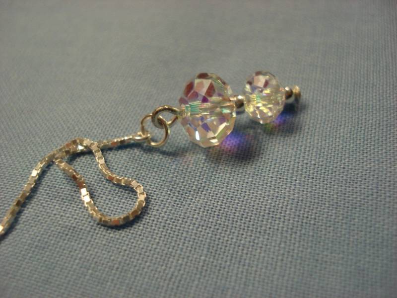 Swarovski Kristall Und Sterling Silber Ohrgewinde - Einfädler Ohrringe Oder Halskette Kostenloser Versand in Die Usa von LeasEarThreads