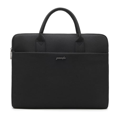 Leathario Laptoptasche Herren, Aktentasche für Business, Arbeitstasche Handtasche für Arbeit Schwarz von Leathario