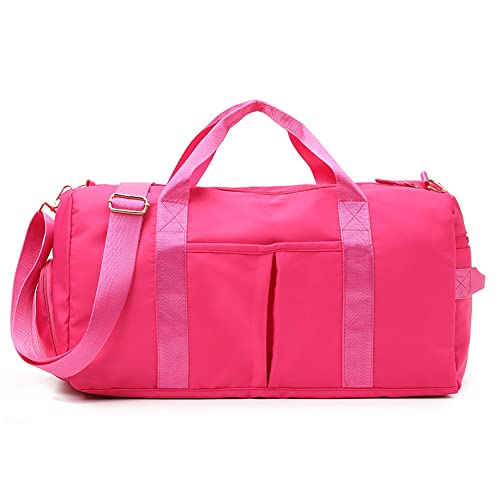 Leathario Sporttasche für Damen und Herren mit Schuhfach und Nassfach Tasche für Sport Fitness Gym Bag, Trainingstasche Faltbare Reisetasche von Leathario