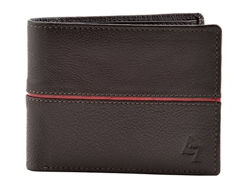 Leather Zentrum Herren Geldbörse, braun, Einheitsgröße von Leather Zentrum