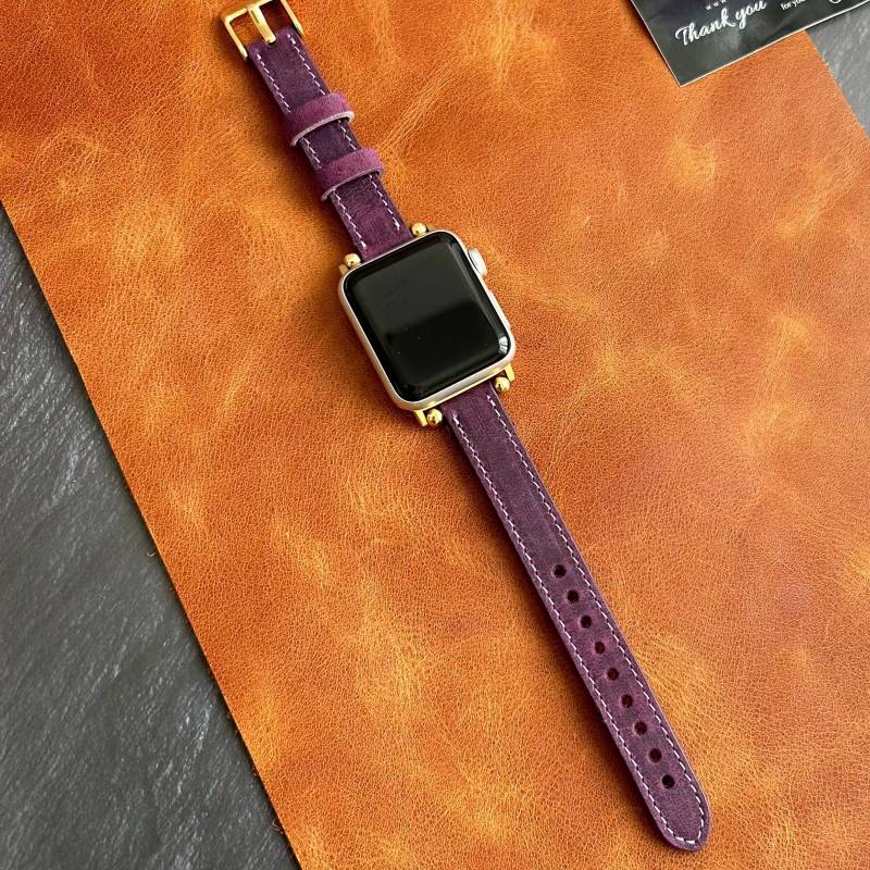 Apple Watch Band For Series 10/Ultra/Se/9-1 Custom Christmas Gift Men Women Bracelet Personalised Genuine Leather Weichnachtsgeschenk von LeatherBagOne