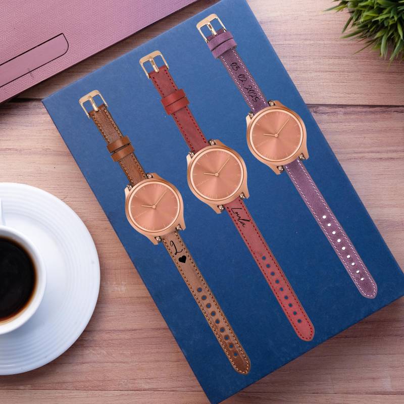 Personalised Garmin Watch Band Leather Fenix 8 7 6 5 7x 6x 5x 7S 6S Solar Pro Quatix Approach Vivoactive 4 3 Weichnachtsgeschenk von LeatherBagOne