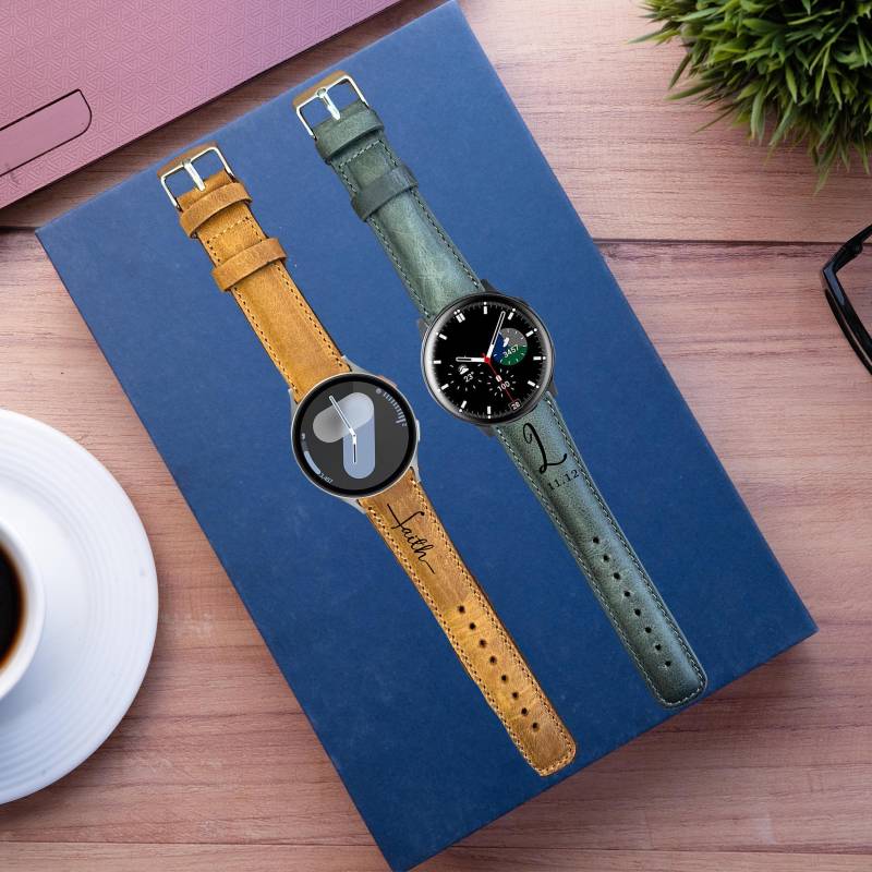 Personalised Samsung Galaxy 4 5 6 7 Smart Active 2 Custom Christmas Gift Men & Women Bracelet Sport Genuine Leather Band Weichnachtsgeschenk Personalised Samsung Galaxy 4 5 6 7 Smart Active 2 Custom Christmas Gift Men & Women Bracelet Sport Genuine Leather Band Weichnachtsgeschenk von LeatherBagOne