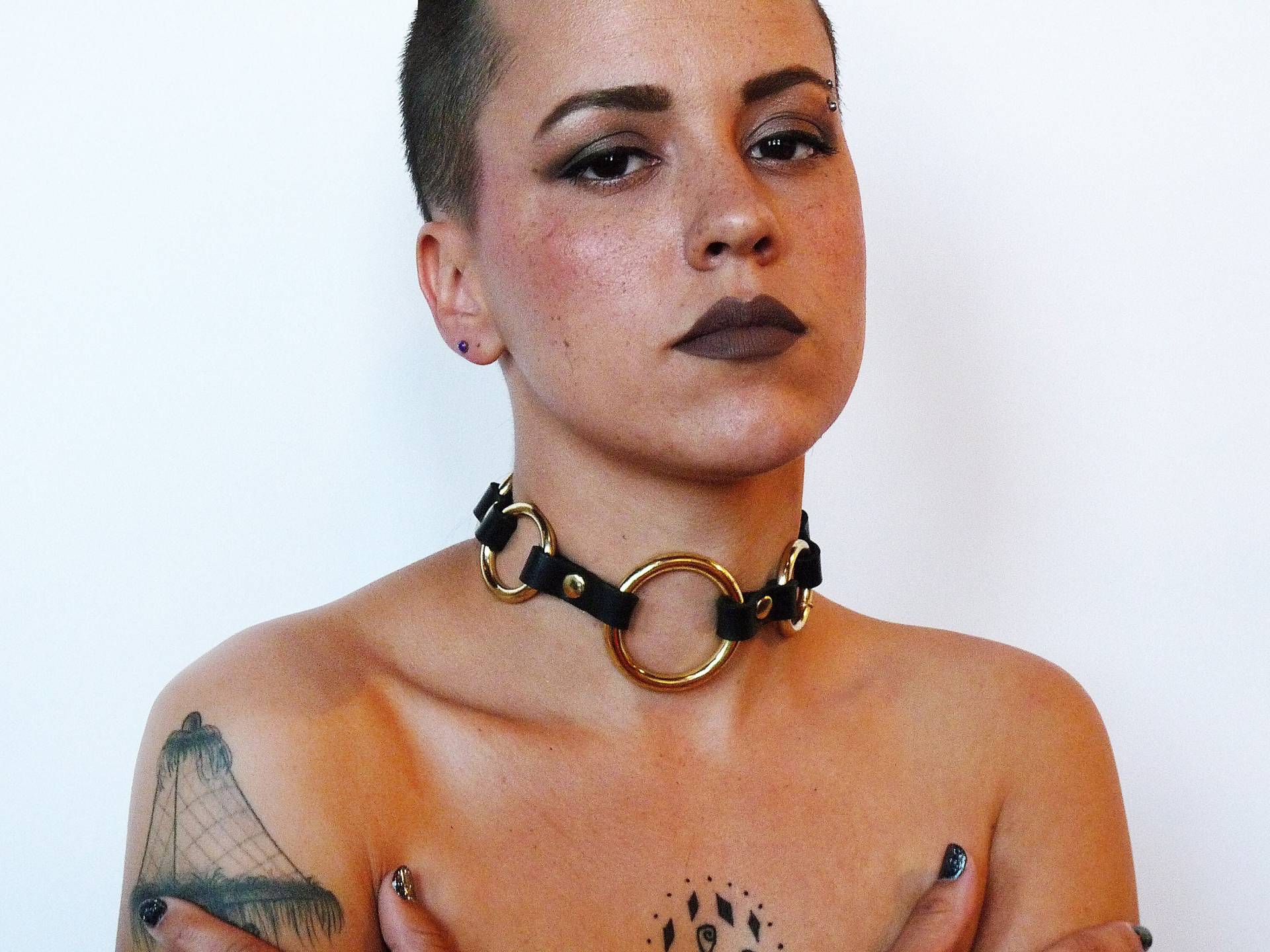 Medea Halsband - Leder Oder Vegan O Ring Medea Halsband - Leder Oder Vegan O Ring von LeatherCoven