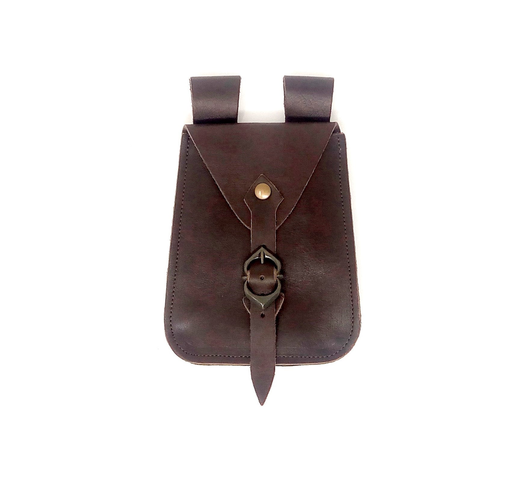 Kleine Mittelalterliche Ledertasche Mit Schnalle Und Gürtelschlaufen Kleine Mittelalterliche Ledertasche Mit Schnalle Und Gürtelschlaufen von LeatherCraft4U