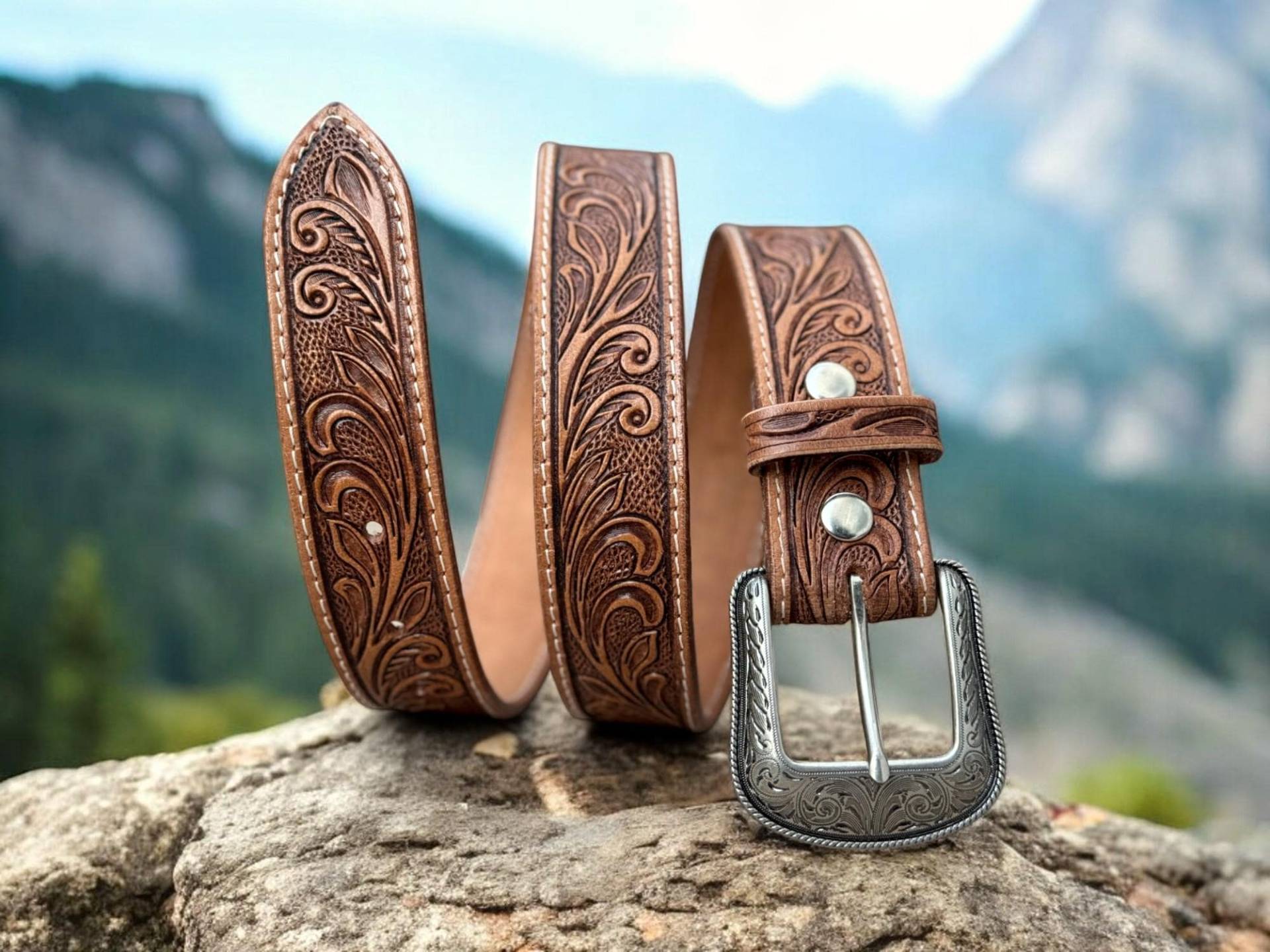 Personalisierter Ledergürtel, Handgefertigte Ledergürtel Mit Gravur, Westerngürtel, Westerngürtel Personalisierter Ledergürtel, Handgefertigte Ledergürtel Mit Gravur, Westerngürtel, Westerngürtel von LeatherLaby