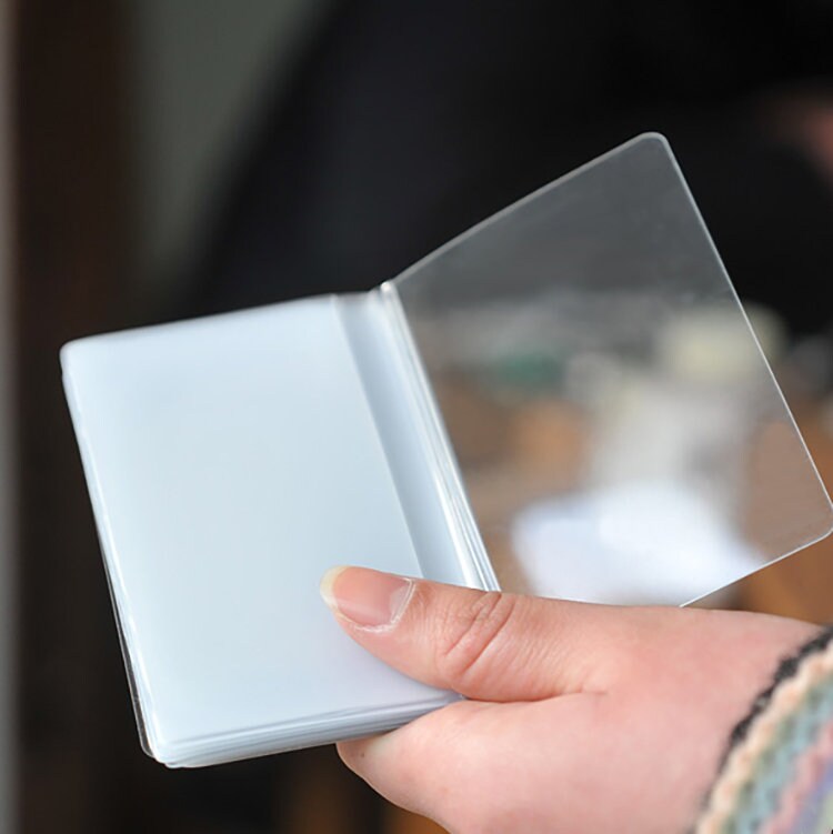 Japan Kyoshin Elle Plactic Kartenetui Visitenkartenetui Halbtransparent Leathercraft Handcraft Lederzubehör Schraubstock von LeatherMob