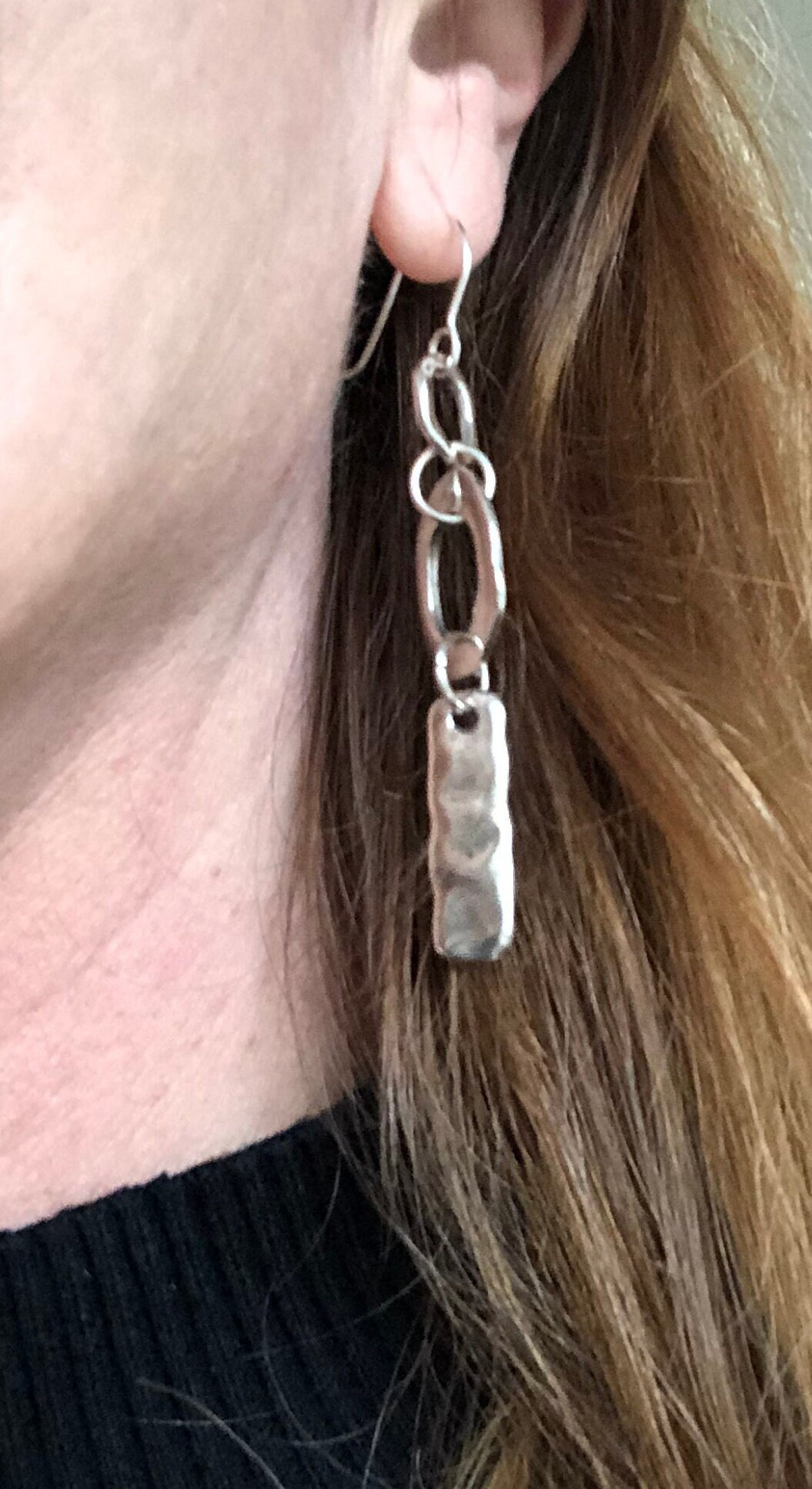 Handgemachte Silber Ohrringe, Baumeln Tropfen Lange Geschenk Für Schwester, Frau Handgemachte Silber Ohrringe, Baumeln Tropfen Lange Geschenk Für Schwester, Frau von LeatherRiot