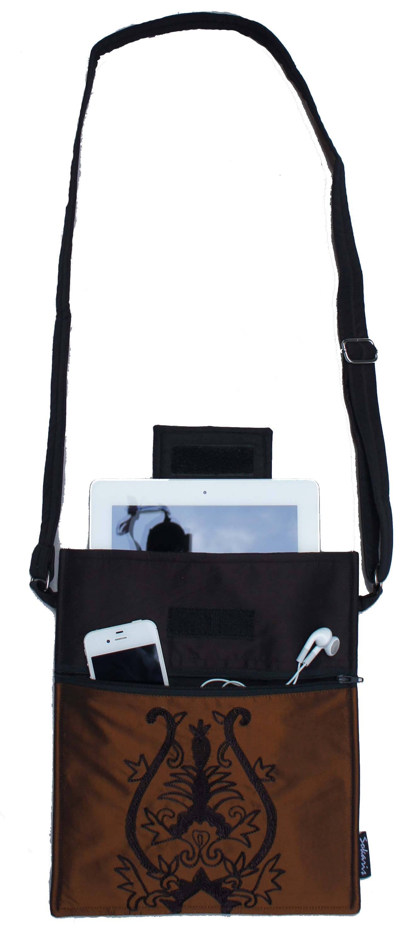 Bestickte Folk Messenger Umhängetasche von LeatherStudioSokaris