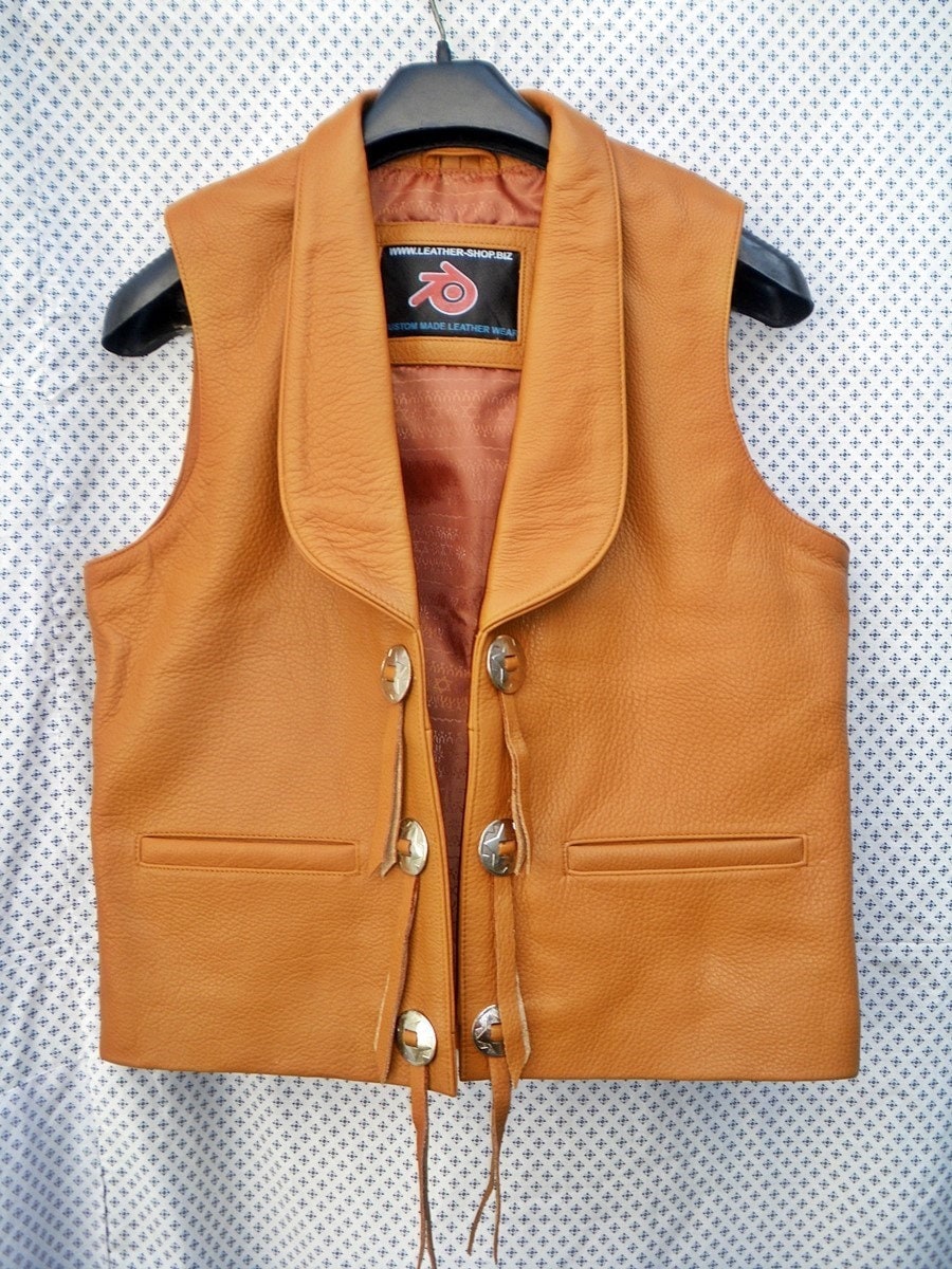 Bonanza Style Herren Lederweste Mlv75 Bonanza Style Herren Lederweste Mlv75 von LeatherVestsShop