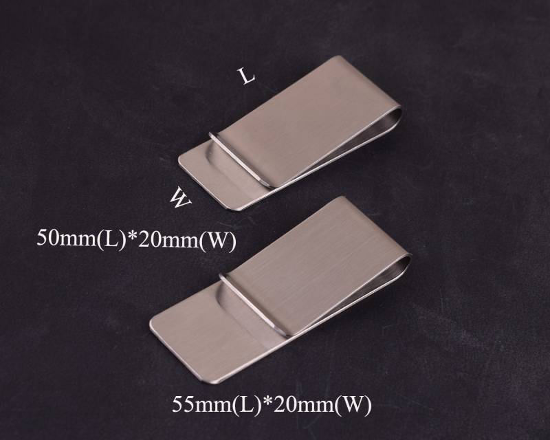 4 Stück Edelstahl Geldscheinklammer, Silber Geldscheinklammer Für Brieftasche Machen, Zubehör Clip Wallet Hardware von LeatherWorldcraft